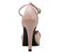 * Naomi Nude Pink Satin Wedding Shoes